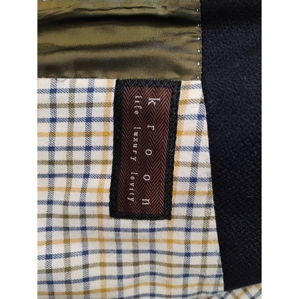 Kroon Ritchie Navy blue Hybrid Sport Coat Blue Blazer Wool Cashmere 46R $425 - Picture 10 of 16